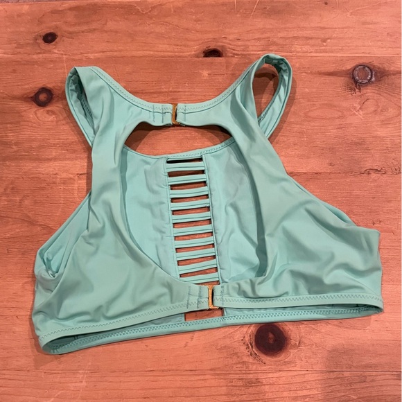 NWOT Red Carter Turquoise Cut Out & Open Back bikini Top XST Boho Beach Festival - Picture 2 of 6